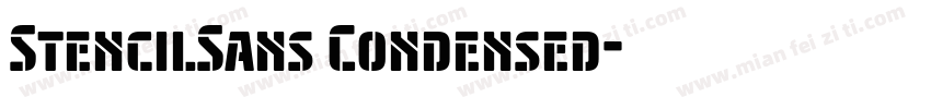 StencilSans Condensed字体转换